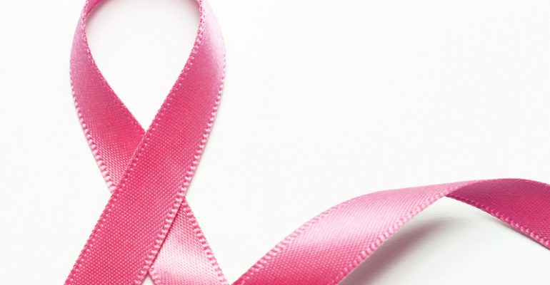 pink ribbon for breast cancer iamge